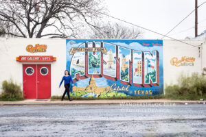 is austin worth it famous mural on a cold day