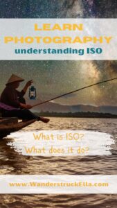 pinterest pin image for learn photography learn ISO