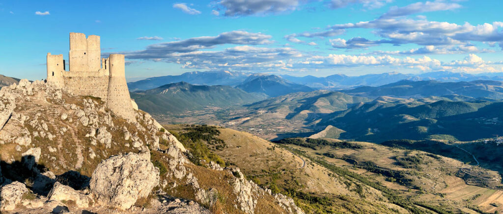 castle and countryside in Abruzzo, a lesser known travel destination in Italy